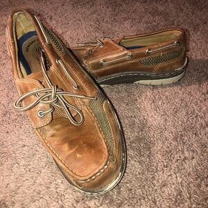 Sperry Top Sider Mens Size 9 Memory Foam Summer Beach Leather Boat Shoes Loafers